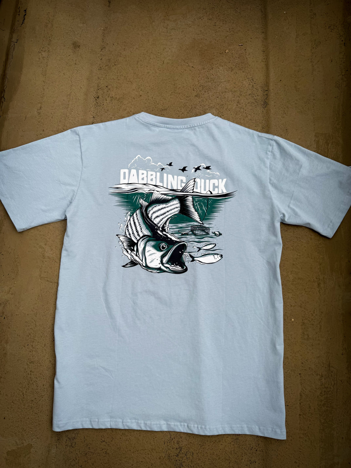 Striped Bass Pocket Tee (Blue)