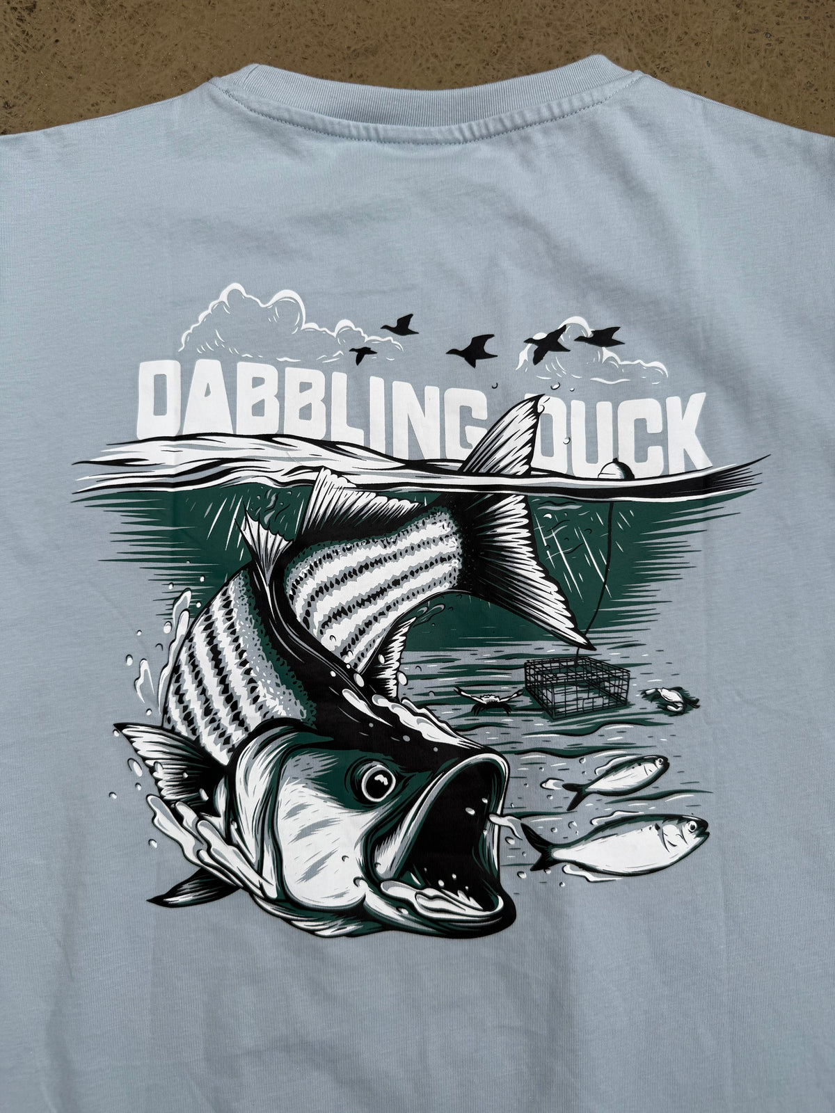 Striped Bass Pocket Tee (Blue)