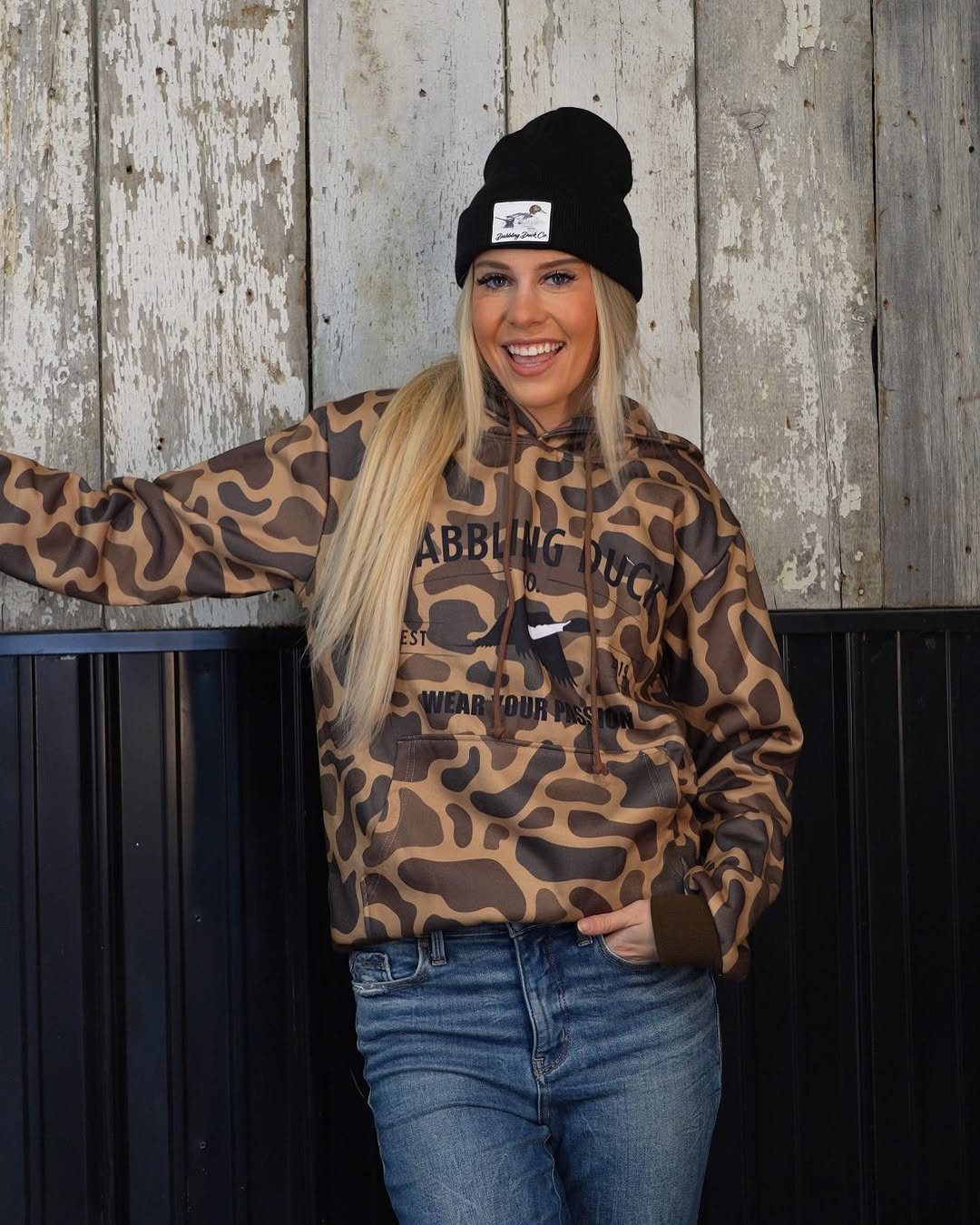 Camo Front Logo Hoodie