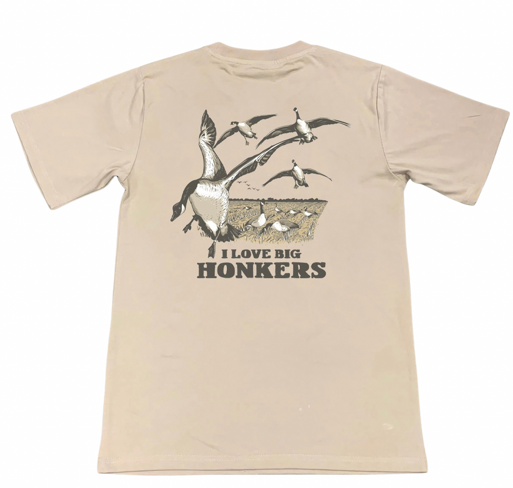 Big Honker Pocket Tee (Tan) - Dabbling Duck Co.